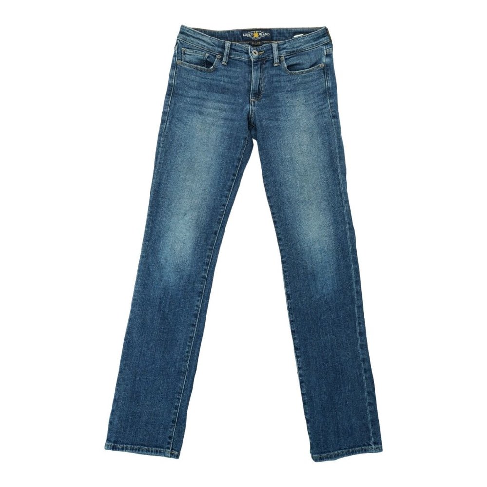Lucky Brand Jeans Women Size 2/26 R Skinny‎ Blue Denim Distressed